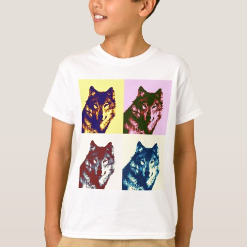 Pop Art Wolf T_Shirt