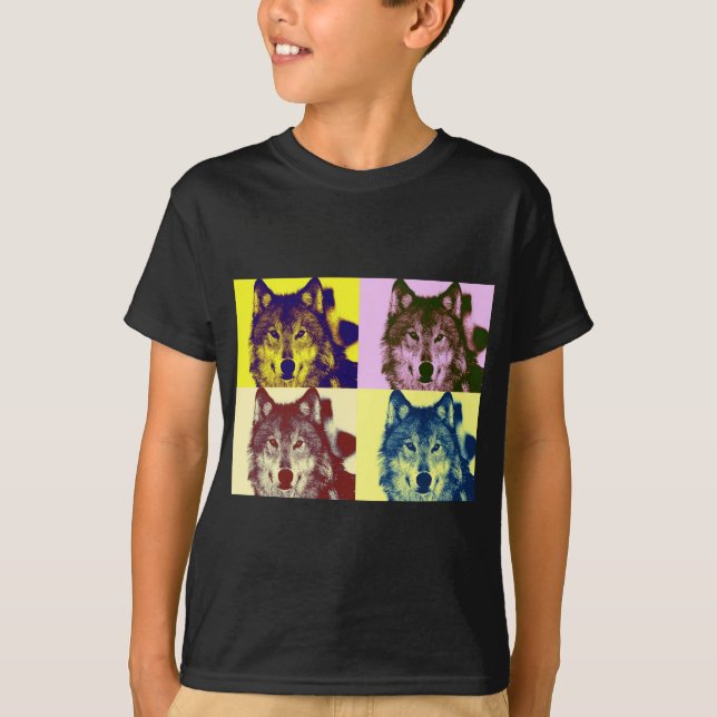 Pop Art Wolf T-Shirt (Front)