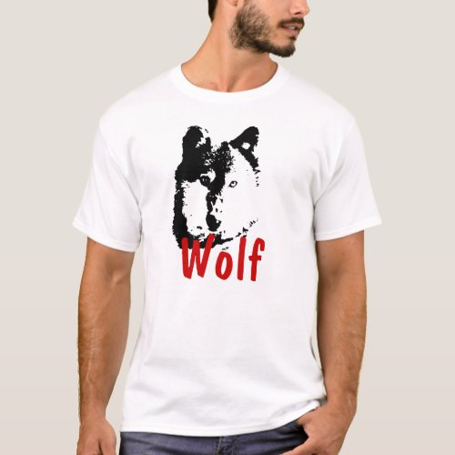 Pop Art Wolf T_shirt