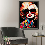 Pop Art Woman Colorful Print<br><div class="desc">Whimsy Wall Art Co. Presents: The "Pop Femme" Collection Delve into the vibrant and vivacious world of the "Pop Femme" Collection, where iconic female portraits are reimagined through the electrifying lens of pop art. This curated ensemble pays homage to the strength, beauty, and complexity of womanhood, all while embracing the...</div>