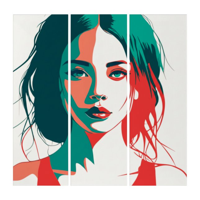 Pop Art Woman Portrait Gift (Front)