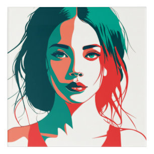 Pop Art Woman Portrait Gift