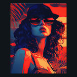 Pop Art Woman Portrait Photo Print<br><div class="desc">Embrace the modern and artsy charm of our pop art woman portrait. This stylish representation captures the retro essence with a contemporary twist, showcasing a captivating face that exudes aesthetic allure. Perfect for adding a touch of stylish flair to any space, this portrait brings a vibrant and artistic energy to...</div>