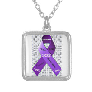 Pop Art Words of Hope Silver Plated Necklace