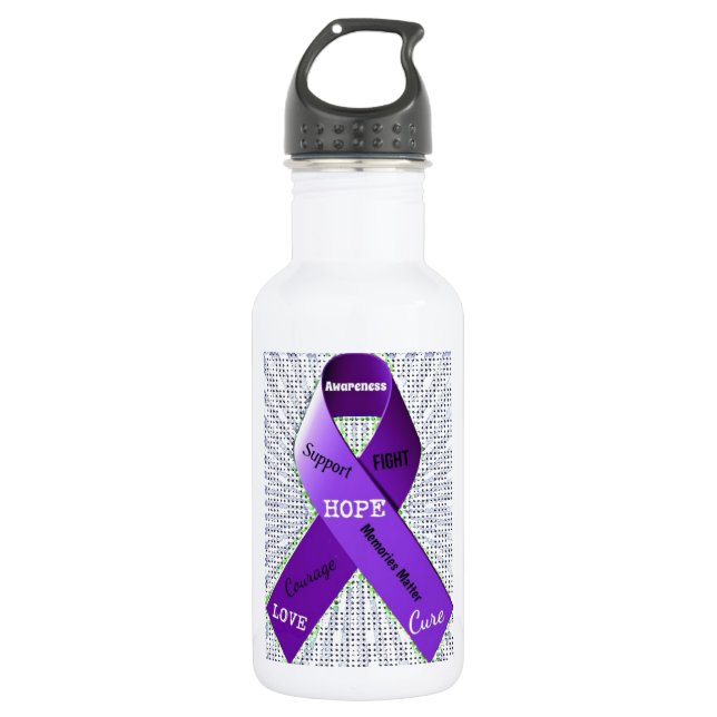 Pop Art Words of Hope Water Bottle (Front)