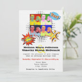 Pop Art Your OWN PHOTO Wedding Invitation (Standing Front)