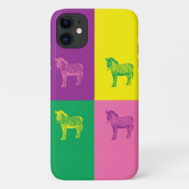 Pop Art Zebra Case-Mate iPhone Case (Back)