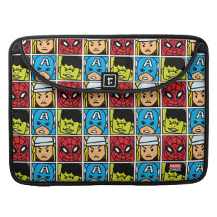 Pop Avengers Character Block Pattern Sleeve For MacBooks