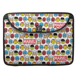 Pop Avengers Character Head Pattern MacBook Pro Sleeve