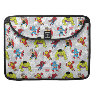 Pop Avengers Comic Book Pattern MacBook Pro Sleeve