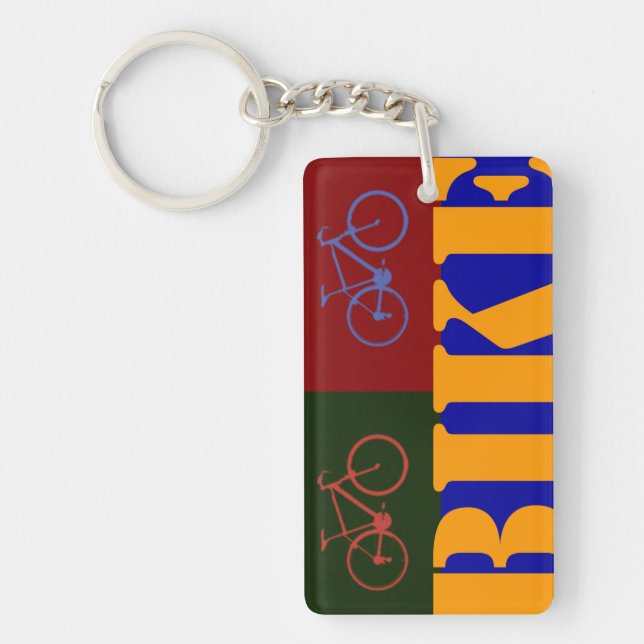 pop bike item keychain (Front)
