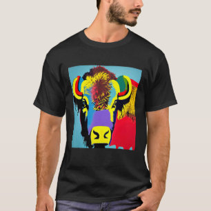 Pop Bison Fun Cute Trendy For Men Women & Kids T-Shirt