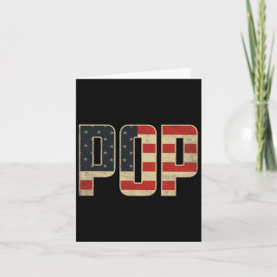 Pop Bold Patriotic American Flag Father’s Day Pop Card