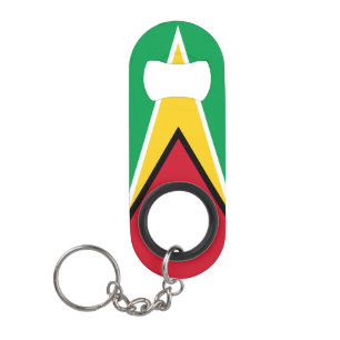 Pop Bottles with Guyana Pride Patriotic Keychain Bottle Opener