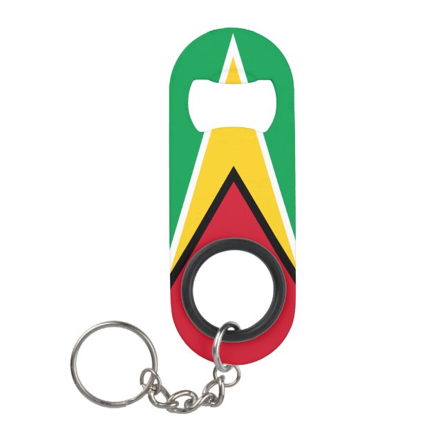 Pop Bottles with Guyana Pride Patriotic Keychain Bottle Opener (Front)