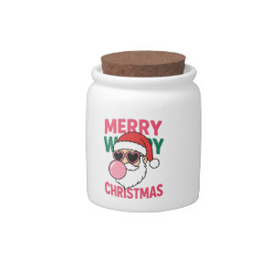 Pop Bubble Retro Christmas Candy Jar