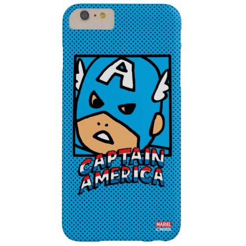 Pop Captain America Character Block with Logo Barely There iPhone 6 Plus Case