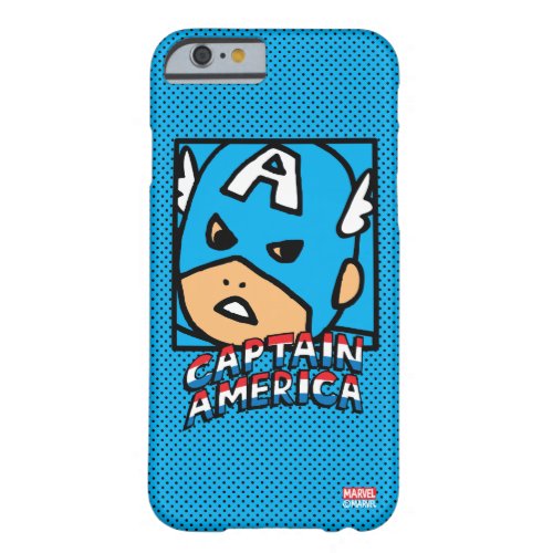 Pop Captain America Character Block with Logo Barely There iPhone 6 Case