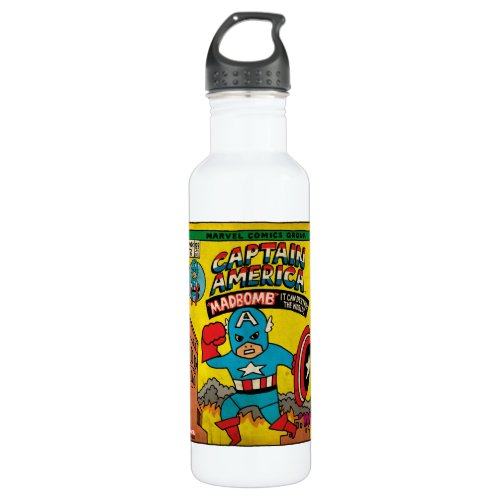Pop Captain America Comic Cover 193 Stainless Steel Water Bottle