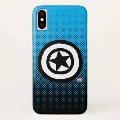 Pop Captain America Logo iPhone X Case