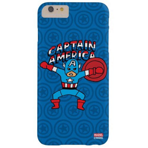 Pop Captain America with Logo Barely There iPhone 6 Plus Case