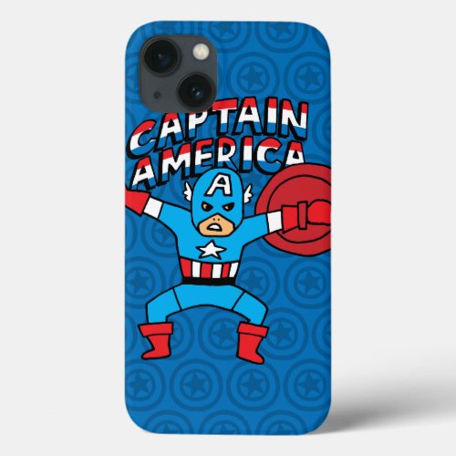 Pop Captain America with Logo iPhone 13 Case