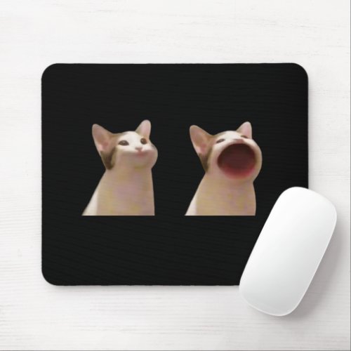 Pop Cat Meme Mouse Pad