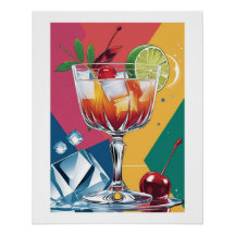 Pop & Cherry - Retro-style cocktail