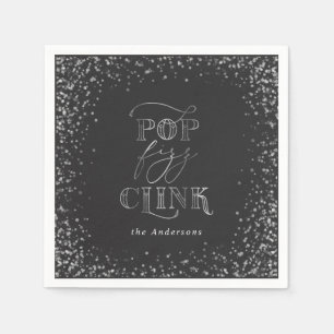 Pop clink fizz party napkins