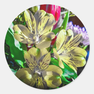 Pop Color Flowers Sticker