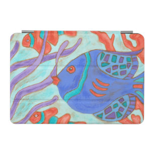Pop-Colored Fish iPad Mini Cover
