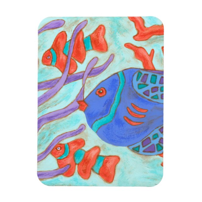 Pop-Colored Fish Magnet (Vertical)