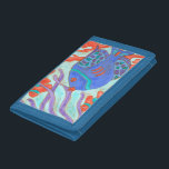 Pop-Colored Fish Trifold Wallet<br><div class="desc">This painting by Nancy Slocum captures the beautiful water life under seas. It represents color fish swimming in the blue ocean. This picture will add color to any living room or kids' room.</div>
