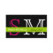 Pop Colors in Pink Green and Black Business Card