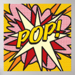 POP Comic Book Pop Art Cool Retro Trendy Poster<br><div class="desc">POP Comic Book Pop Art Cool Retro Trendy</div>