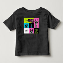 Pop Crew Colorful Animal Toddler T-shirt
