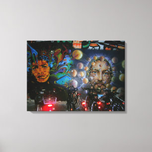 Pop Culture Graffiti Street art, real world art Canvas Print