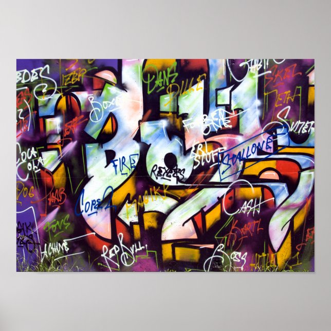 Pop Culture Graffiti Urban Street Art Poster (Front)