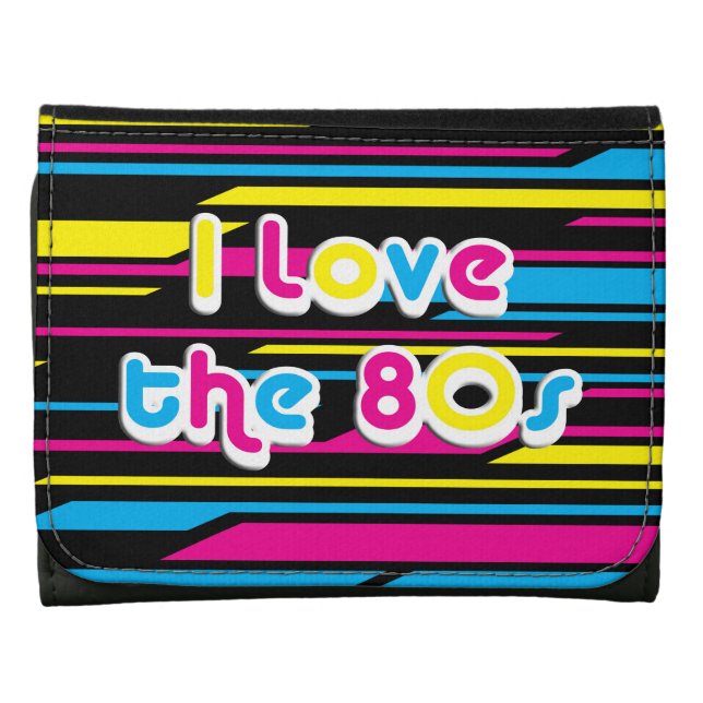 Pop Culture Retro I love the 80s Wallet (Front)