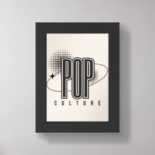 Pop Culture Retro Wall Art   Minimalist Typography