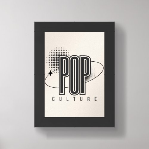 Pop Culture Retro Wall Art | Minimalist Typography