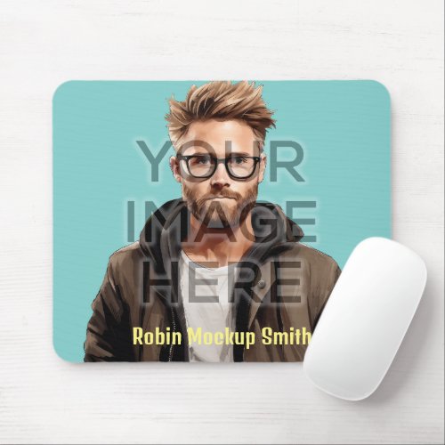 Pop Culture Signable Add Photo Personalized Custom Mouse Pad