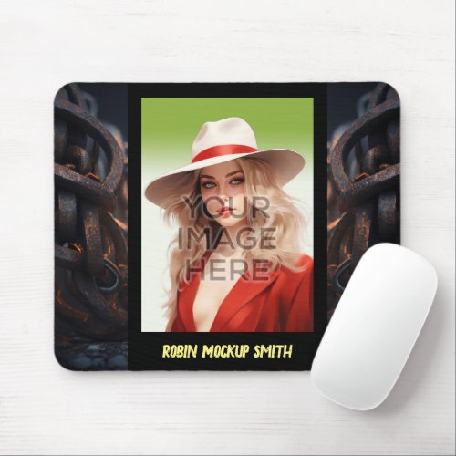 Pop Culture Signable Chains Personalized Custom Mouse Pad