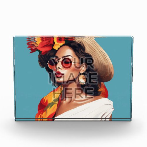 Pop Culture Signable Horizontal Custom Photo Block