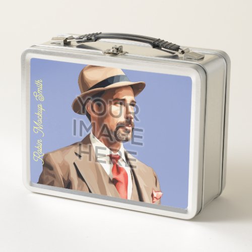 Pop Culture Signable Photo Personalized Lunch Box