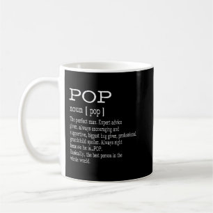 Pop Definition Grandpa Father's Day Gifts Men Coffee Mug