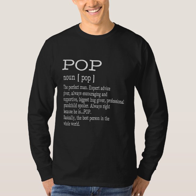Pop Definition Grandpa Father's Day Gifts - Men T-Shirt (Front)