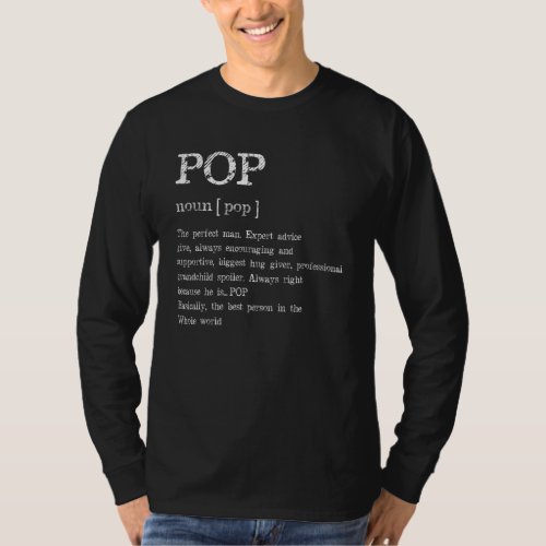 Pop Definition Grandpa Father&#39;s Day T-Shirt