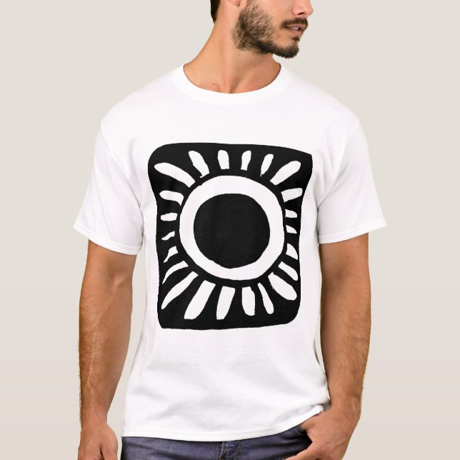 Pop design black and white T-Shirt (Front)