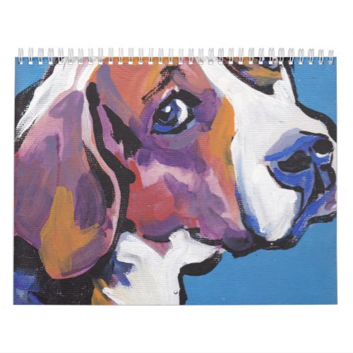 Pop Dog Portrait Art Calendar
